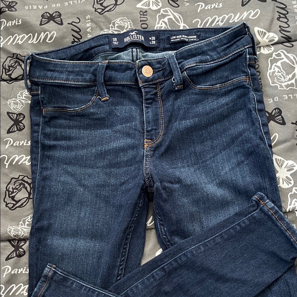 Hollister Women's Deep Indigo Skinny Jeans